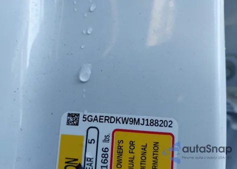 2021 Buick Enclave Fwd Avenir z USA, uszkodzony, nr VIN 5GAERDKW9MJ188202